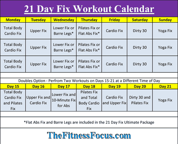 21 Day Diet And Exercise Program